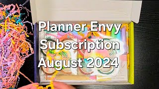 Planner Envy August 2024 Subscription [upl. by Goetz885]