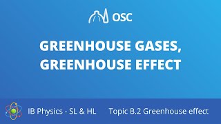 Greenhouse gases and greenhouse effect IB Physics SLHL [upl. by Assyla]