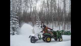 1026R and Farm King Blower March Snow [upl. by Button157]