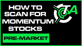 Thinkorswim PreMarket Gap Scan  How to Scan and Find Stock PreMarket 2019 [upl. by Whipple599]