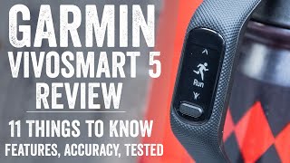 Garmin Vivosmart 5 InDepth Review 11 New Things to Know [upl. by Zerep]