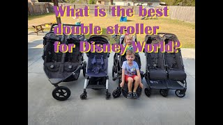 What is the BEST double stroller for Disney World with 2 kids Double Bob City Select Joovy Kooper [upl. by Ailecra]