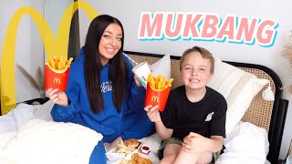 Breakfast In Bed Mukbang With Atticus [upl. by Refinej]