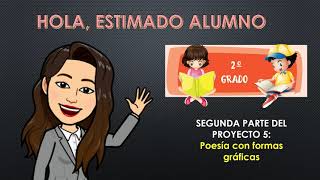 Semana 24 Segundo grado Caligramas acrósticos y palíndromos [upl. by Fowler]