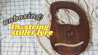 UNBOXING 19STRING STILLER LYRE HARP [upl. by Ahsaek]