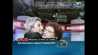 Journalist Dan Diaconescu enter handcuffed in OTV studio [upl. by Kiah]