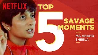 Top 5 savage moments of Ma Anand Sheela  Wild Wild Country [upl. by Kean435]