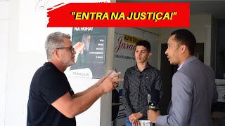 PROPRIETÁRIO MANDA CONSUMIDOR PROCURAR JUSTIÇA NA FRENTE DAS CÂMERAS [upl. by Yramliw]