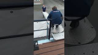 Lowering the Gangplank on our BikeBarge [upl. by Eluk]