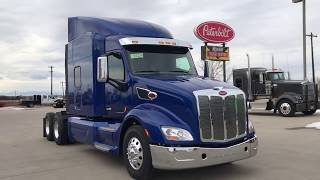 2018 Peterbilt 579 in Legendary Blue [upl. by Notliw26]