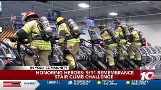 VIDEO Amarillo first responders participate in 911 Stair Climb Challenge [upl. by Polad]