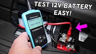 HOW TO TEST 12V CAR BATTERY FORD CMAX FUSION MONDEO LINCOLN MKZ CAR DOES NOT START [upl. by Amelie]