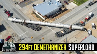 Demethanizer Tower Superload  Lone Star Transportation [upl. by Fernanda818]