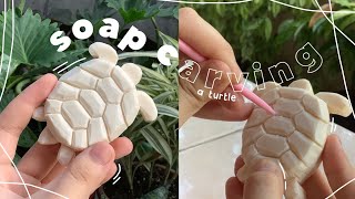 soap carving  a turtle [upl. by Leticia]