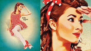 How To Create a Retro PinUp Poster in Photoshop [upl. by Nobe]