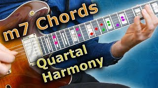 m7 Chords  How to use Quartal Harmony in a Solo [upl. by Uhej]