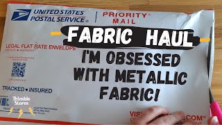 Fabric Haul  Black White amp Metallic  July 2021  The Fabric Shack [upl. by Jerz838]