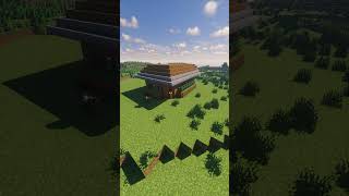 Minecraft Wooden Starter Base Tutorial minecraft starterhouse tutorial shorts [upl. by Peg18]