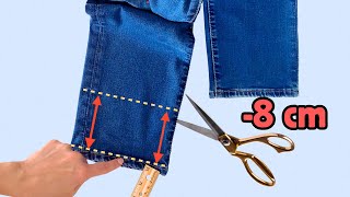 3 Ways to Hem Pants  Sewing Alteration  Jeans Hemming Hacks  How to hand sew [upl. by Ellesor]