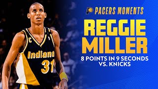 Reggie Miller Scores 8 Points in 9 Seconds to Beat Knicks May 7 1995  Indiana Pacers [upl. by Vernon522]