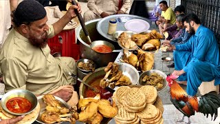 Roadside Molvi Desi Murgh Shorba  Cheap Desi Breakfast  Goga Desi Murgh Shorba Salan Recipe [upl. by Hsak]