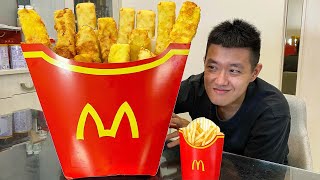 How to make oversized French fries！超大薯條的製作方法！ [upl. by Service692]