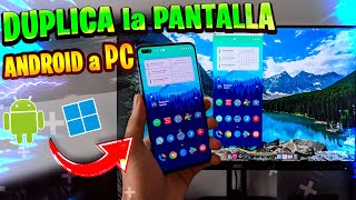 Cómo DUPLICAR⚡ PANTALLA de ANDROID y iOS en PC RAPIDO  GRABA y DUPLICA en Windows [upl. by Cadell]