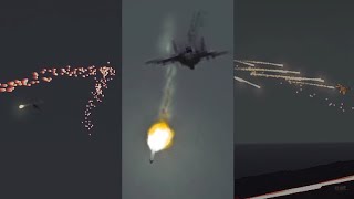 CRAM firing Red Tracer at Fighter Jet  CRAM in Action  Military Simulation  ArmA 3 Shorts [upl. by Neffirg552]