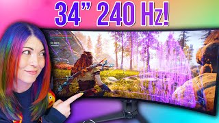 ASUS ROG OLED 34” Ultrawide 240 Hz Gaming Monitor is EPIC [upl. by Nileve327]