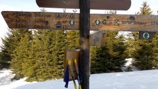 Harz Oderbrück Dreieckiger Pfahl LLSkiabfahrt KönigsbergLoipe nach Schierke [upl. by Yran54]