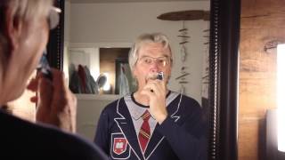 My dad shaving his 40 year mustache to raise money for Team Sierra [upl. by Nidraj40]