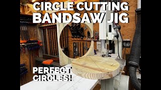 How To Cut Perfect Circles  Bandsaw Jig [upl. by Schaper]