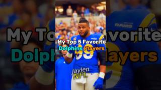 My Top 5 Favorite Dolphins Players nfl dolphins lizzo [upl. by Vevay]