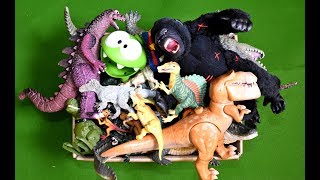 Dinosaurs Box Toys Polacanthus RC Toy Hydra Alligator with babies Crocodiles Gorilla Om Nom DRex [upl. by Acirfa]