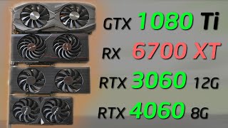 GTX 1080 Ti vs RTX 3060 RX 6700 XT and RTX 4060  Whats the Best Value GPU for your Gaming PC [upl. by Aiciles]