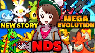 Pokemon NDS Rom Hack 2023 With Mega Evolution Gen 8 Starters Ash Greninja amp Much More [upl. by Heyra]