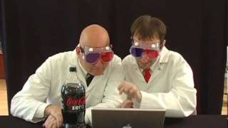 The Coke Zero amp Mentos Rocket Car  Make Your Own 3D Glasses [upl. by Boswell239]