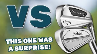 BATTLE Of The DISTANCE Irons Titleist T200 vs Callaway Apex Ai200 [upl. by Farnham115]