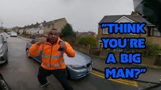 quotThink Youre A Big Manquot UK Bikers vs Crazy Angry People and Bad Drivers 155 [upl. by Damal]