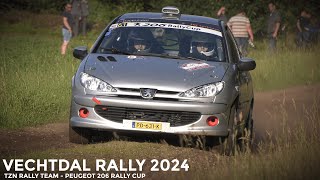 Vechtdal Rally 2024  TZN Rally Team  Peugeot 206 Cup [upl. by Hasheem]