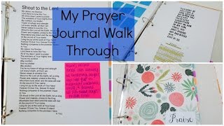 My Prayer Journal Walk Through  Christian inspiration [upl. by Ycnay]