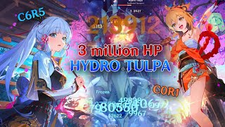 INAZUMA STARS Ayaka amp Yoimiya  DESTROYING 3 MILLION HP Abyss Hydro Tulpa [upl. by Yand561]