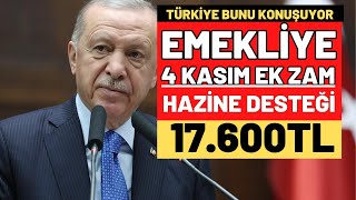 EMEKLİYE KASIM EK ZAM MAAŞLARDA 5 EK 17600TL YENİ EK ZAM ARTIŞ TABLOSU DUL YETİM MAAŞ DÜZENLEMESİ [upl. by Nwahc895]