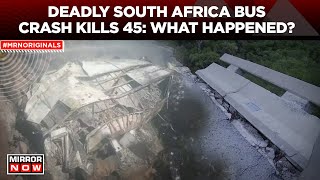 South Africa Bus Crash  Bus Plunges From Bridge Into Ravine 45 People Killed  Latest World News [upl. by Nnylaf]