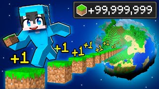 Recorriendo 100000000 de BLOQUES en Minecraft [upl. by Llemhar156]