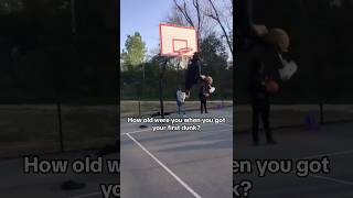 HAVE YOU EVER MADE A DUNK❓😱🔥🔥 basketball sports shorts [upl. by Ojeillib954]