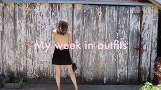 My Week in Outfits  vacay edition [upl. by Hesler826]