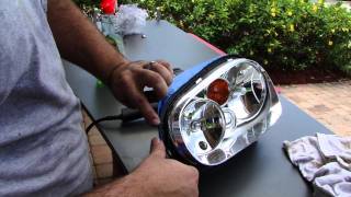 How to permanently fix your foggy VW Golf  Jettaheadlights Replace plastic with glass lens [upl. by Nerehs]