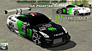 PLOTAGEM PARA GTR R35 DA MONSTER ENERGY car parking multiplayer [upl. by Hulburt]