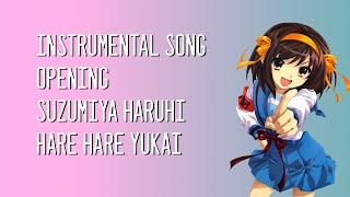 Hare hare yukai Suzumiya Haruhi Ending Instrumental [upl. by Lorette469]